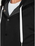 Pánska bunda bomber s kapucňou sivá FashionStreet TX5017