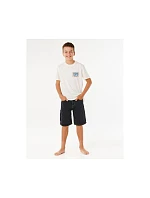 Chlapčenské tričko RIP CURL Pacific Rinse Sunrise Tee-Boy, biele, detské