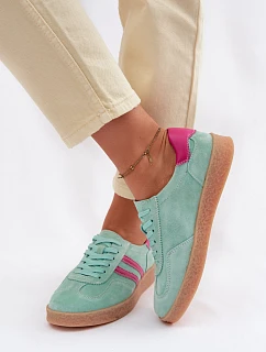 Dámské kožené semišové tenisky model 22101263 - S.Barski