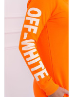 Šaty off White neon orange