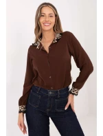 Košeľa s dlhým rukávom model 221990 Taliansko Moda