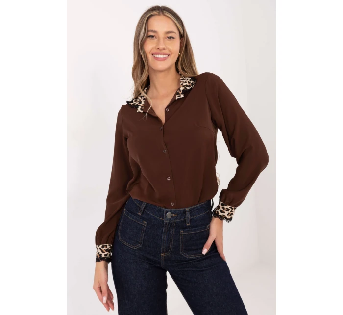 Košeľa s dlhým rukávom model 221990 Taliansko Moda