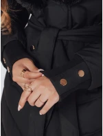Dámská prošívaná zimní bunda s kožešinou černá Dstreet model 21991246 - FashionStreet Dámská prošívaná zimní bunda s kožešinou černá Dstreet model 21991246 - FashionStreet
