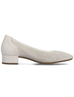 Dámske béžové kožené lodičky Rieker 43459-60