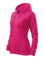Trendy mikina na zips fialová