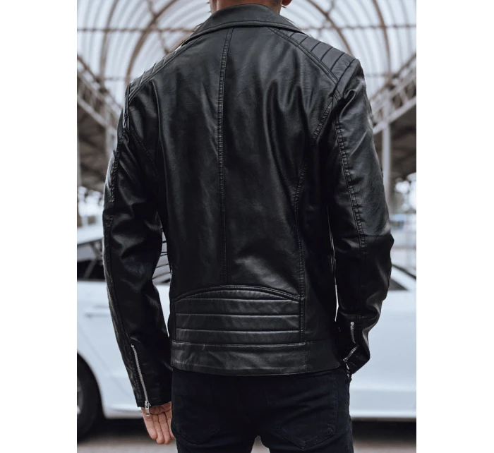 Pánska kožená bunda ramones black FashionStreet TX4715