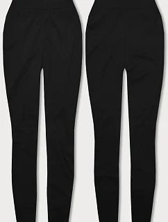 Hrubší černé bavlněné legíny model 18462744 - J.STYLE