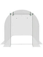 SKLENÍK ZÁHRADNÝ TUNEL 200X300X200CM PE KONŠTRUKCIA BIELA OCEĽ