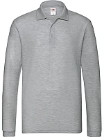 Premium Polo LSL Piqué polo s dlouhým rukávem  heather model 22456805 - Fruit of the Loom