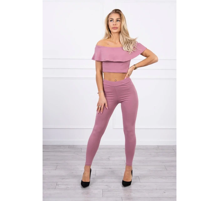 Sada s volánikom tmavo ružová Sada s volánikom tmavo ružová