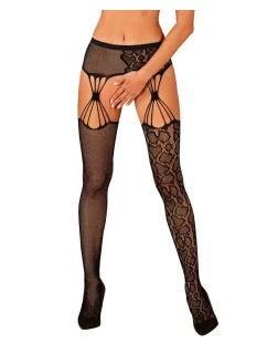 Nádherné pančuchy S821 garter stockings - Obsessive