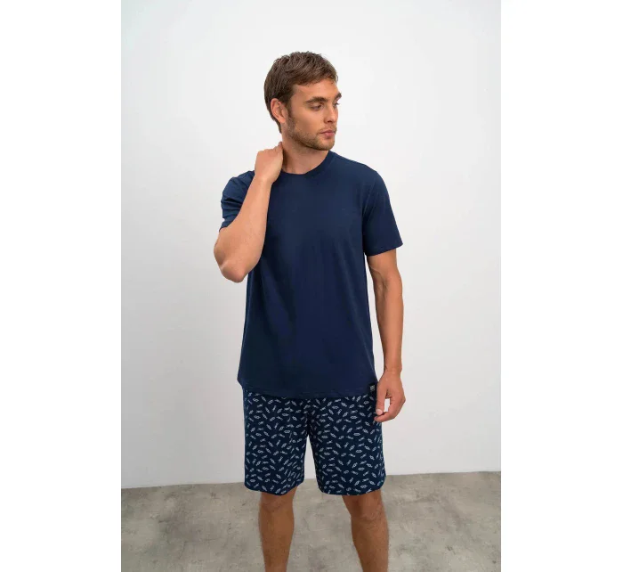 Pánske tričko 16850 tmavo modré - Vamp