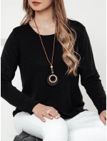 Dámská halenka s přívěskem černá Dstreet model 21982001 - FashionStreet