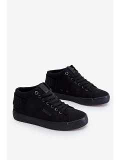 Damskie Klasyczne Wysokie Trampki Big Star LL274001 Czarne