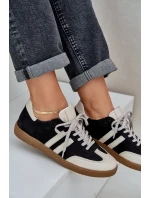 model 21684270 Kožené Nízké Tenisky Dámské Černé - Zazoo