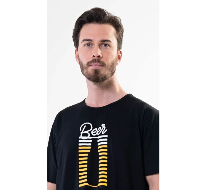 Pánska nočná košeľa s krátkym rukávom Beer