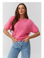 Sveter s krátkym rukávom model 224084 Makadamia Sveter s krátkym rukávom model 224084 Makadamia