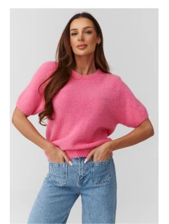 Sveter s krátkym rukávom model 224084 Makadamia