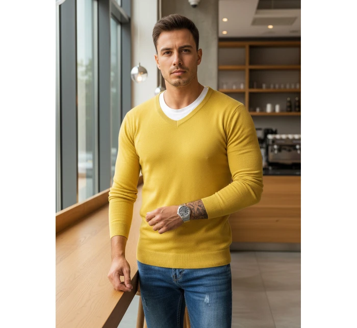 Pánský žlutý svetr Dstreet model 21965548 - FashionStreet