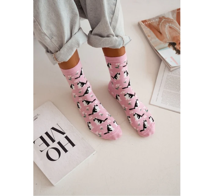 Milena ponožky 0200-173 Mačky a kvety 37-41 Milena ponožky 0200-173 Mačky a kvety 37-41