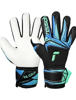 Reusch Attrakt RE:GRIP NC brankárske rukavice čierno-modré 5670535 7272