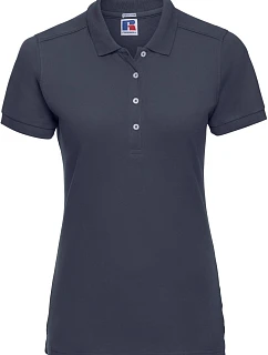 Russell Athletic 566F Dámske elastické polo tričko z piké 10.566F, farba french navy