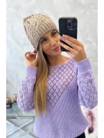 Dámská čepice Kalina model 21798585 tmavě béžová - K-Fashion