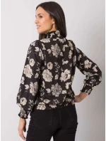 Blúzka DHJ BZ 8501.79 čierna a béžová Blúzka DHJ BZ 8501.79 čierna a béžová