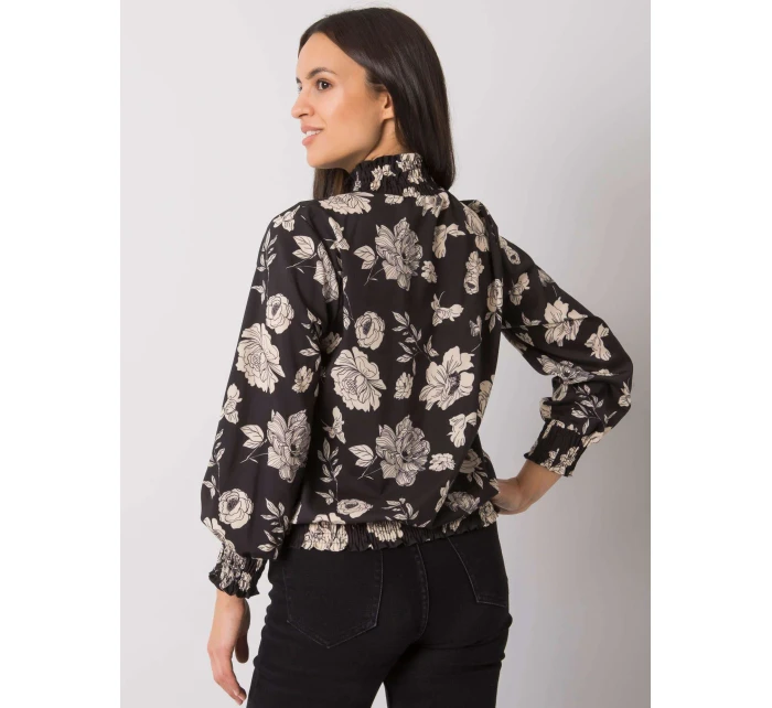 Blúzka DHJ BZ 8501.79 čierna a béžová Blúzka DHJ BZ 8501.79 čierna a béžová