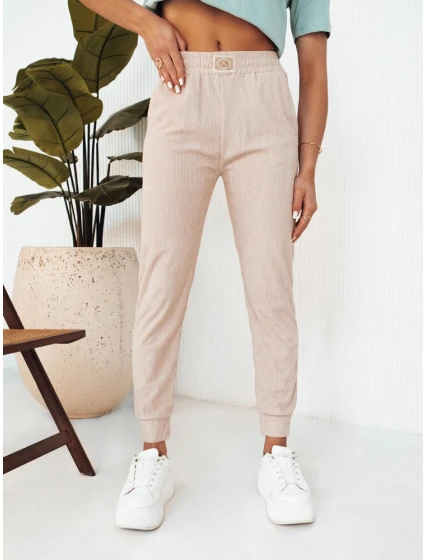 Dámské tepláky beige Dstreet model 21975697 - FashionStreet Dámské tepláky beige Dstreet model 21975697 - FashionStreet