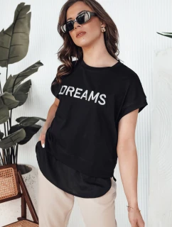Dámske tričko DREAMY black FashionStreet RY2523