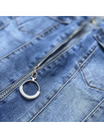 Svetlomodré džínsové šaty s pretrhnutiami (GD6622)