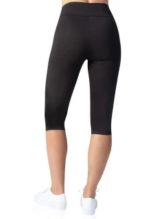 Dámske bavlnené capri RELAX & GO COTTON CAPRI - BELLINDA - čierne