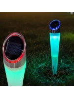 LAMPA SOLARA 4 LED 2 FARBY 32,5CM LAMPA SOLARA 4 LED 2 FARBY 32,5CM