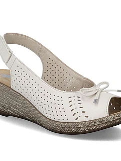 Skórzane damskie na z  model 22087192 - Rieker