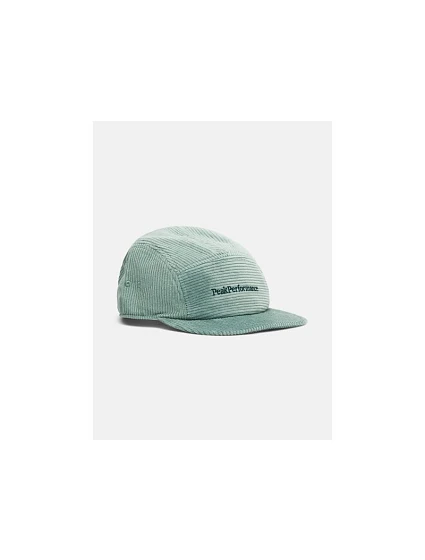 Čiapka PEAK PERFORMANCE Cord Cap, zelená farba Čiapka PEAK PERFORMANCE Cord Cap, zelená farba