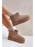 sněhule na platformě Big Star béžové model 21677565 - Big Star Shoes