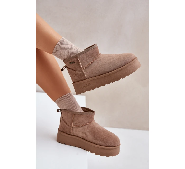 sněhule na platformě Big Star béžové model 21677565 - Big Star Shoes