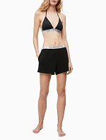 Dámske plážové šortky KW0KW00861-BEH čierna - Calvin Klein