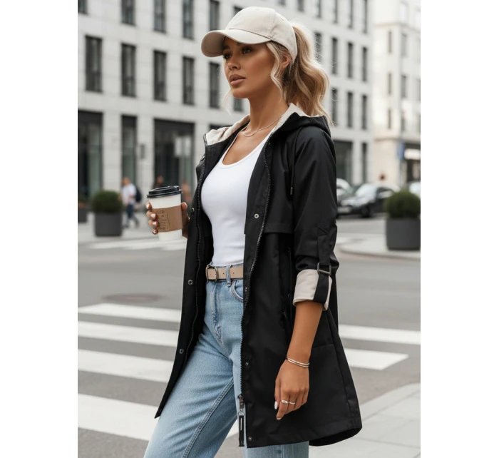 Dámska prechodná bunda parka MEROY black FashionStreet TY4290