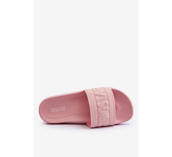 Dámské módní pantofle Big Star model 21611804 Světle růžové - Big Star Shoes Dámské módní pantofle Big Star model 21611804 Světle růžové - Big Star Shoes