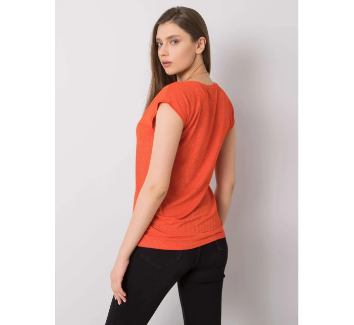 Tričko 37 TS model 15133214 tmavě oranžová - FPrice Tričko 37 TS model 15133214 tmavě oranžová - FPrice