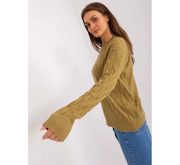 Sweter AT SW model 18884830 oliwkowy - FPrice