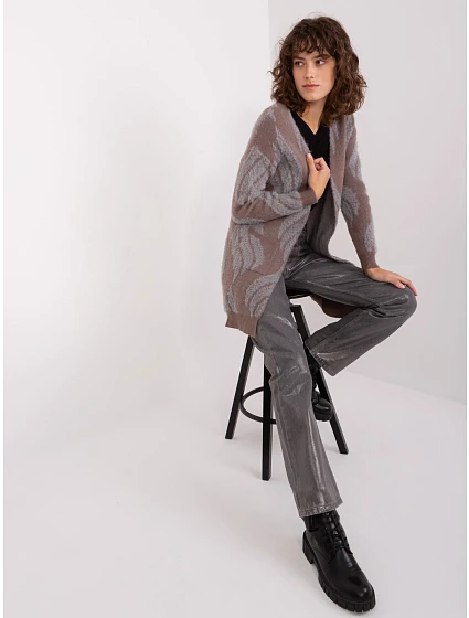 Sweter AT SW model 19014842 ciemny brązowy - FPrice
