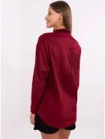 Košile DHJ KS model 20731266 bordó - FPrice Košile DHJ KS model 20731266 bordó - FPrice