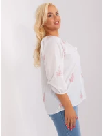 Bluzka LK BZ  biało różowy model 18837792 - FPrice