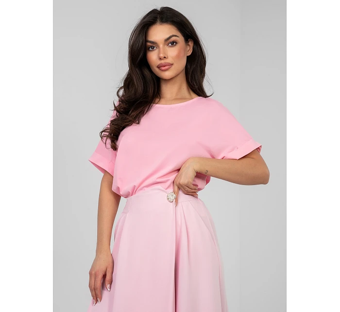 Bluzka RV BZ model 22011451 jasny różowy - FPrice Bluzka RV BZ model 22011451 jasny różowy - FPrice