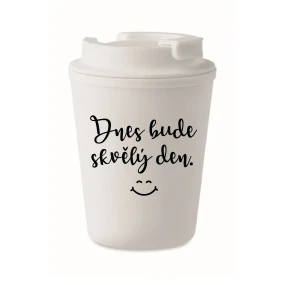 DNES BUDE SKVĚLÝ DEN. - bílý termohrnek 300 ml DNES BUDE SKVĚLÝ DEN. - bílý termohrnek 300 ml