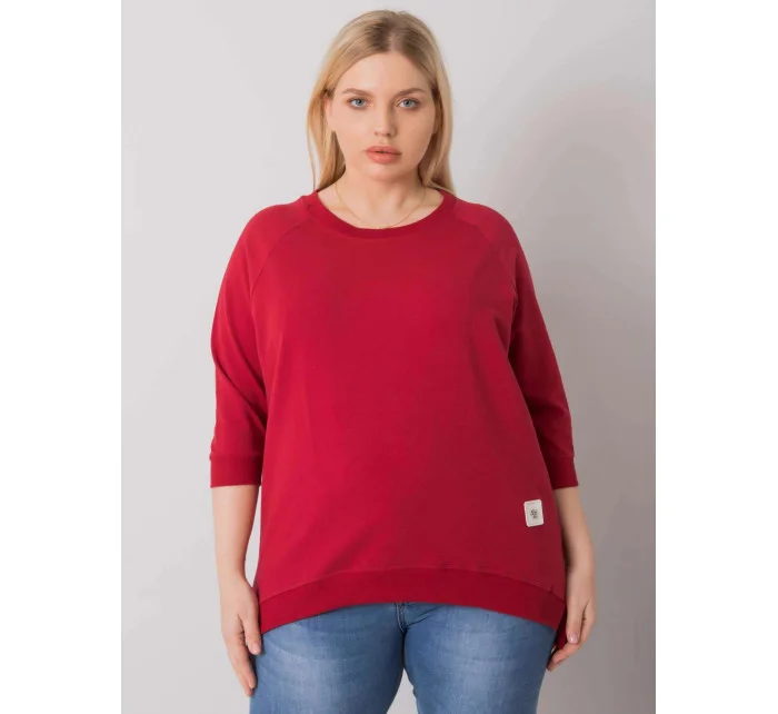 Bavlněná plus size mikina model 16971016 - FPrice Bavlněná plus size mikina model 16971016 - FPrice