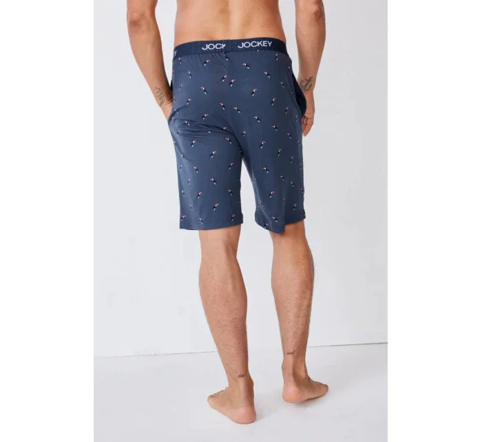 Pánske pyžamové šortky 500755H B90 tm. modrá s tukanom - Jockey Pánske pyžamové šortky 500755H B90 tm. modrá s tukanom - Jockey